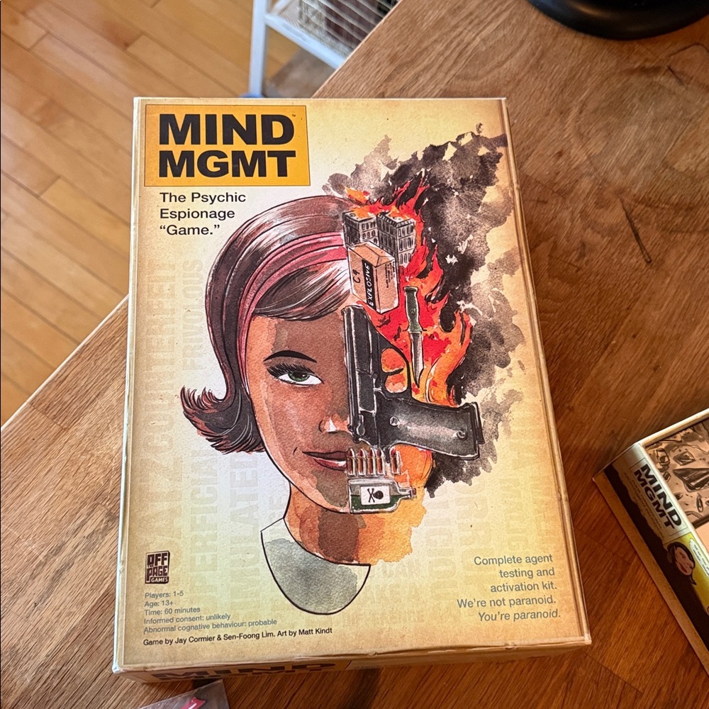 MIND MGMT Board Game – Complete – Excellent Condition – Strategy / Espionage